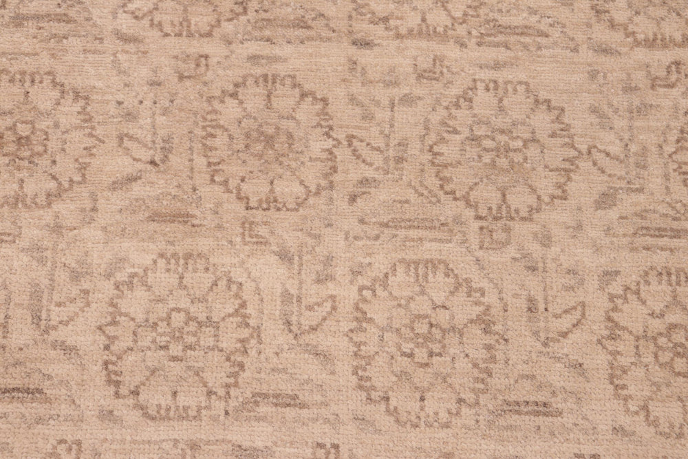handmade Modern Kafkaz Tan Brown Hand Knotted RECTANGLE 100% WOOL area rug 6' x 9'