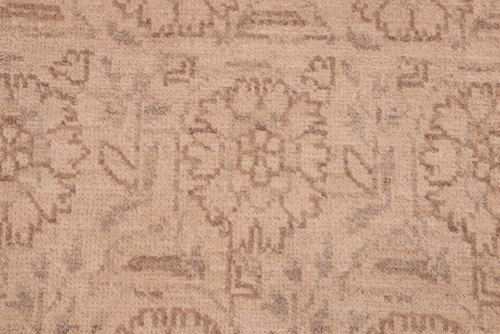 handmade Modern Kafkaz Tan Brown Hand Knotted RECTANGLE 100% WOOL area rug 6' x 9'