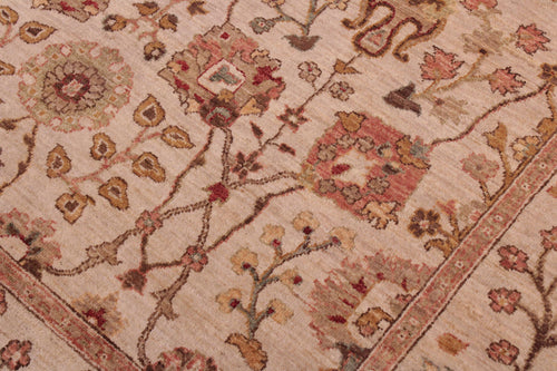 handmade Traditional Kafkaz Beige Lt.orange Hand Knotted RECTANGLE 100% WOOL area rug 6x9