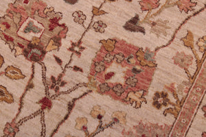 handmade Traditional Kafkaz Beige Lt.orange Hand Knotted RECTANGLE 100% WOOL area rug 6x9