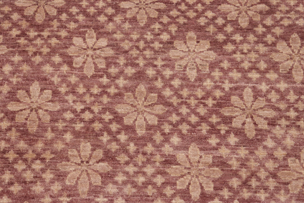 handmade Modern Kafkaz Red Brown Hand Knotted RECTANGLE 100% WOOL area rug 6' x 9'