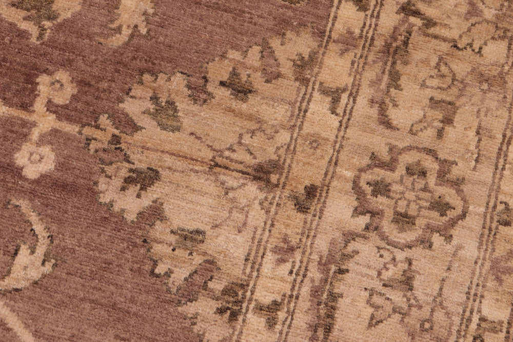 handmade Traditional Kafkaz Brown Tan Hand Knotted RECTANGLE 100% WOOL area rug 6x9
