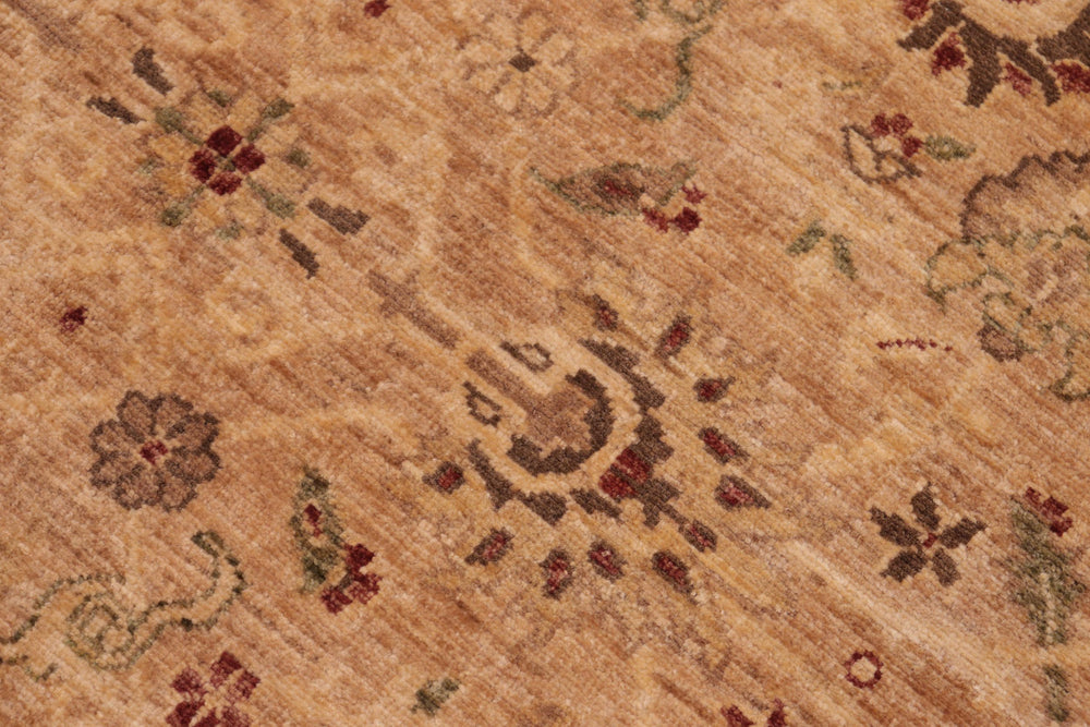 handmade Traditional Kafkaz Tan Beige Hand Knotted RECTANGLE 100% WOOL area rug 6x9
