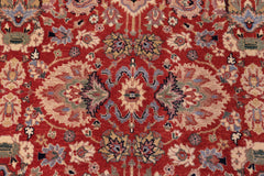 handmade Transitional Lahore Rust Tan Hand Knotted RECTANGLE 100% WOOL area rug 6' x 9'