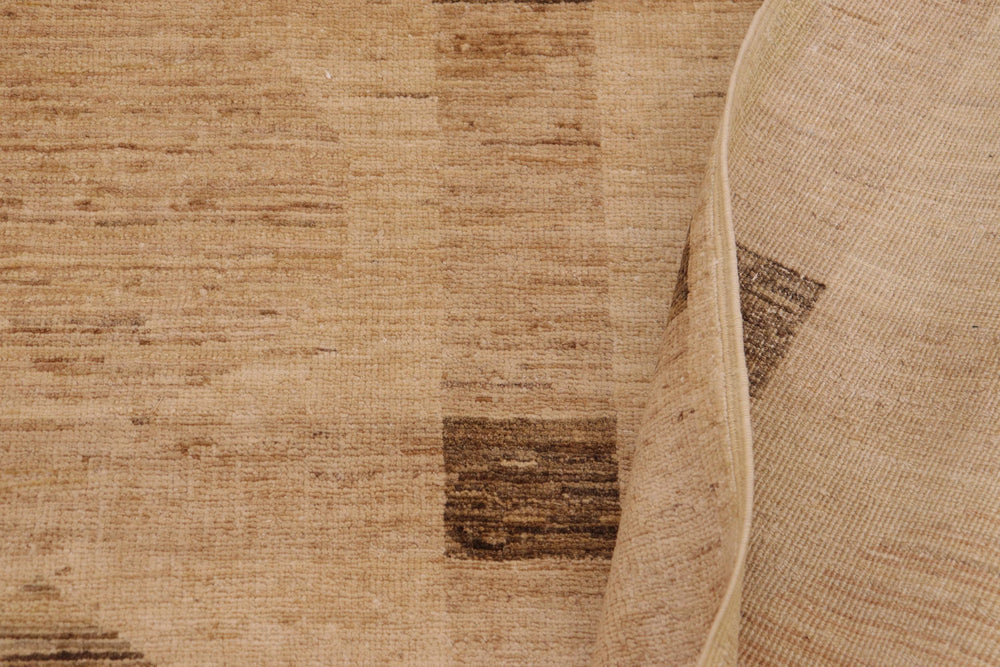 handmade Modern Gabbeh Tan Brown Hand Knotted RECTANGLE 100% WOOL area rug 9' x 12'