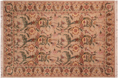 handmade Transitional Azeem Taupe Green Hand Knotted RECTANGLE 100% WOOL area rug 6x10