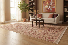 handmade Transitional Bhati Taupe Rust Hand Knotted RECTANGLE 100% WOOL area rug 6x9