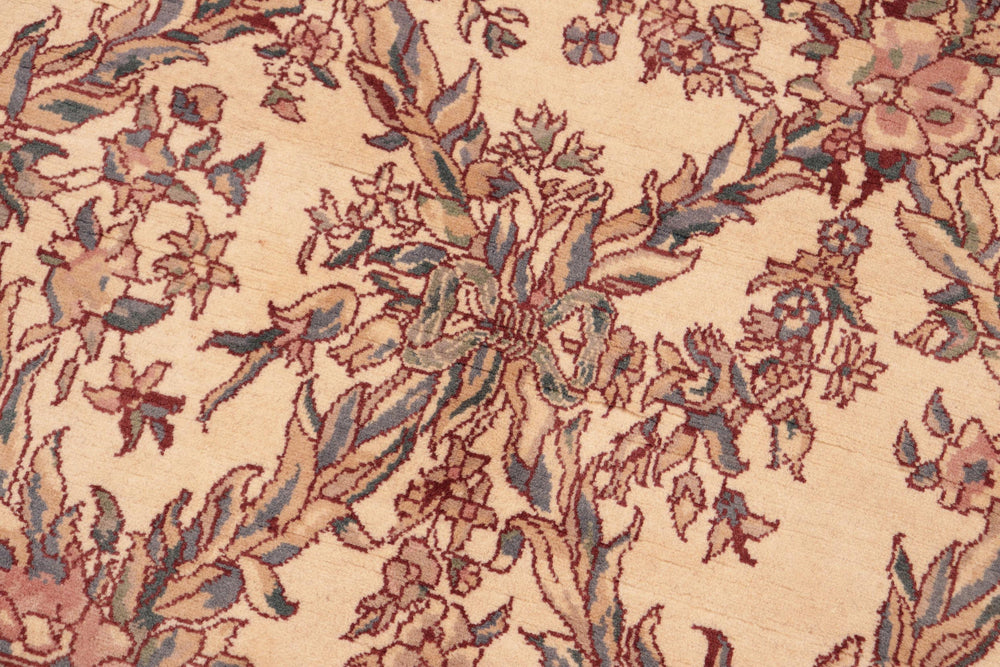 handmade Transitional Criscross Ivory Pink Hand Knotted RECTANGLE 100% WOOL area rug 6x9