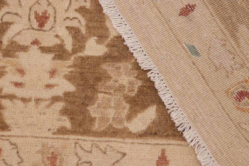 handmade Traditional Kafkaz Beige Brown Hand Knotted RECTANGLE 100% WOOL area rug 10x14