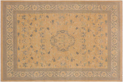 handmade Traditional Kafkaz Peach Beige Hand Knotted RECTANGLE 100% WOOL area rug 8x11