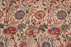 handmade Transitional Irfan Ivory Lt. Blue Hand Knotted RECTANGLE 100% WOOL area rug 9x12