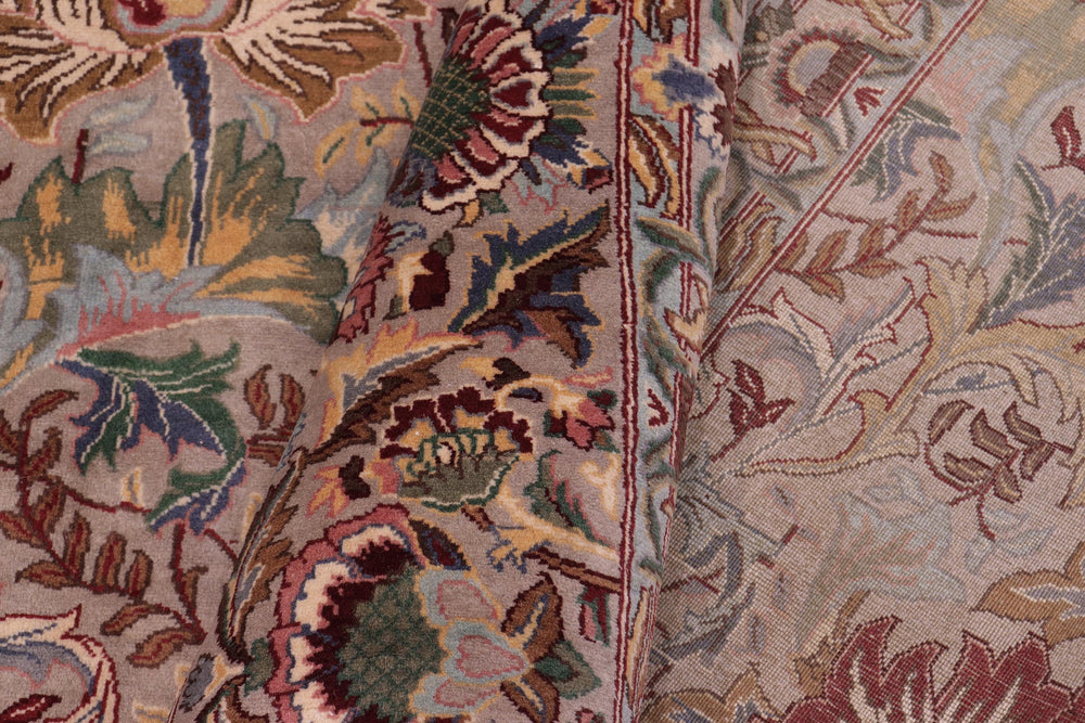 handmade Transitional Morris Lt. Gray Lt. Gray Hand Knotted RECTANGLE 100% WOOL area rug 9x12