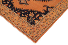 handmade Traditional Antique Rust Blue Hand Knotted RECTANGLE 100% WOOL area rug 8' x 11'