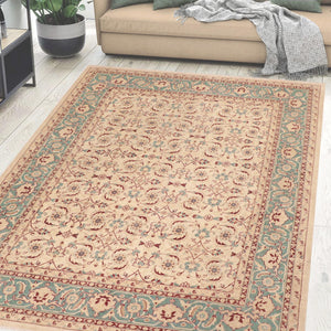 handmade Transitional Kafkaz Beige Green Hand Knotted RECTANGLE 100% WOOL area rug 8' x 10'