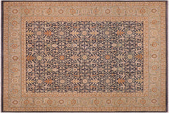 handmade Transitional Kafkaz Charcoal Lt. Gray Hand Knotted RECTANGLE 100% WOOL area rug 8x10