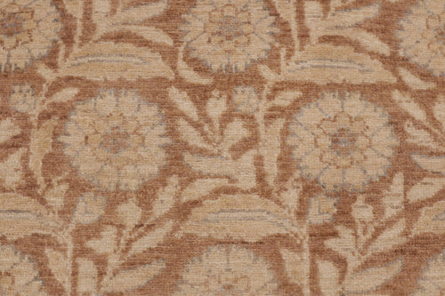 handmade Modern Kafkaz Beige Brown Hand Knotted RECTANGLE 100% WOOL area rug 9' x 12'