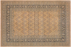 handmade Transitional Kafkaz Nude Drk.green Hand Knotted RECTANGLE 100% WOOL area rug 9x12