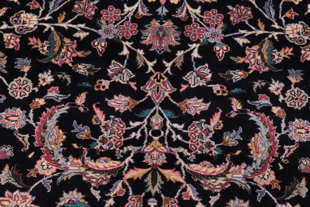 handmade Traditional Rehan Black Ivory Hand Knotted RECTANGLE 100% WOOL area rug 9x12