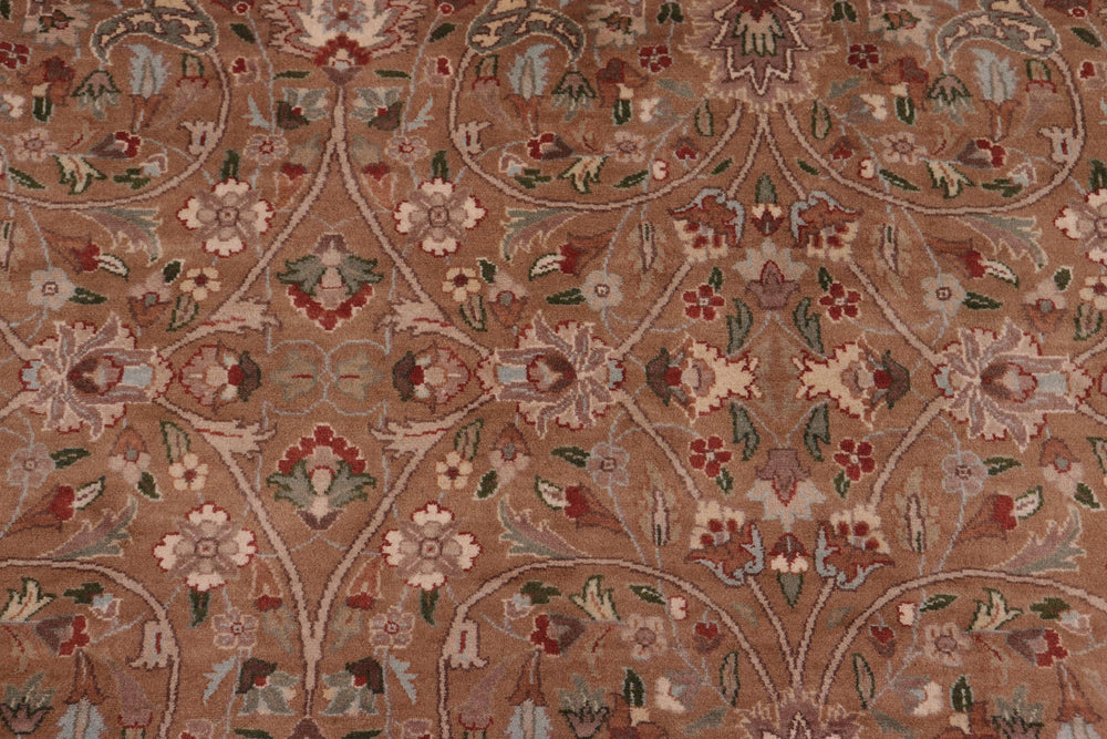 handmade Transitional  Drk. Blue Lt. Green Hand Knotted RECTANGLE 100% WOOL area rug 9x12
