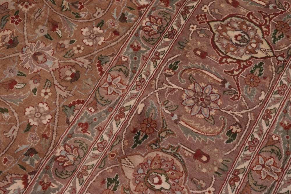 handmade Transitional  Drk. Blue Lt. Green Hand Knotted RECTANGLE 100% WOOL area rug 9x12