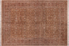 handmade Transitional  Drk. Blue Lt. Green Hand Knotted RECTANGLE 100% WOOL area rug 9x12