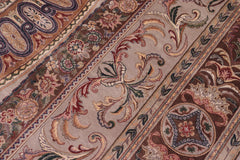 handmade Traditional Persian Lt. Gray Brown Hand Knotted RECTANGLE 100% WOOL area rug 9x12