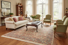 handmade Transitional Irfan Ivory Lt. Blue Hand Knotted RECTANGLE 100% WOOL area rug 9x12