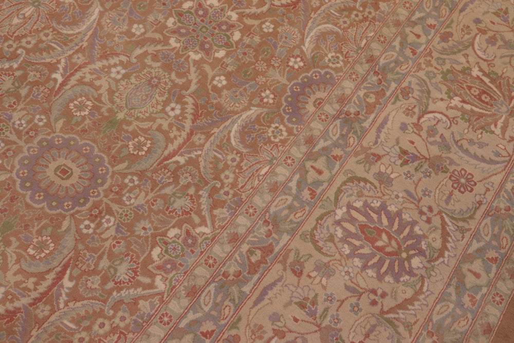 handmade Transitional Kafkaz Brown Lt. Tan Hand Knotted RECTANGLE 100% WOOL area rug 9x12