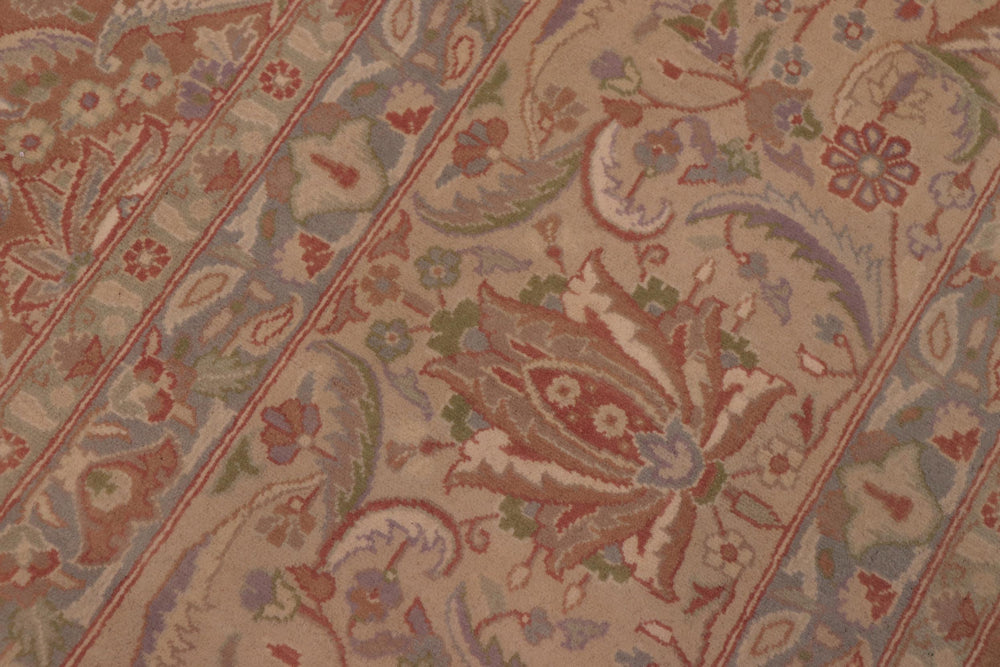 handmade Transitional Kafkaz Brown Lt. Tan Hand Knotted RECTANGLE 100% WOOL area rug 9x12