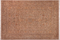handmade Traditional Lahore Lt. Gray Lt. Gray Hand Knotted RECTANGLE 100% WOOL area rug 9x12