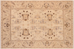 handmade Traditional Kafkaz Tan Brown Hand Knotted RECTANGLE 100% WOOL area rug 8x10
