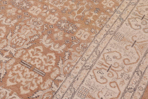 handmade Transitional Kafkaz Lt. Brown Beige Hand Knotted RECTANGLE 100% WOOL area rug 9' x 12'