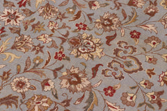 handmade Transitional  Lt. Blue Ivory Hand Knotted RECTANGLE 100% WOOL area rug 10' x 14'