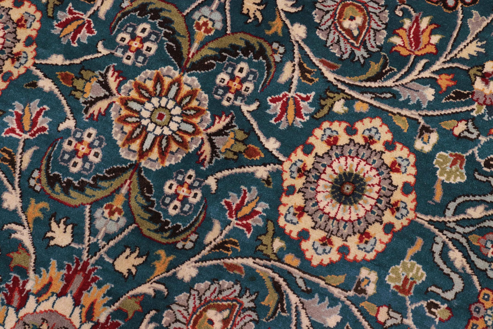 handmade Transitional New Asif Lt. Blue Lt. Blue Hand Knotted RECTANGLE 100% WOOL area rug 10x14