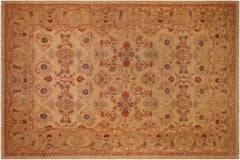handmade Traditional Antique Gold Rust Hand Knotted RECTANGLE 100% WOOL area rug 9x12