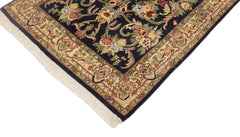 handmade Traditional Anarlaki Blue Beige Hand Knotted RECTANGLE 100% WOOL area rug 4x6