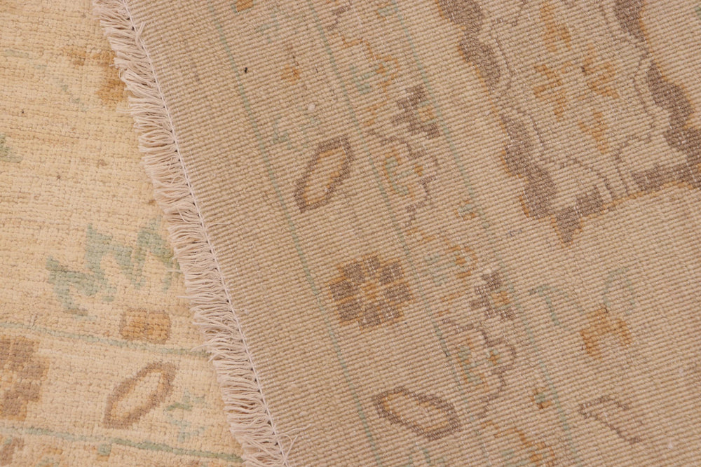 handmade Traditional Kafkaz Tan Brown Hand Knotted RECTANGLE 100% WOOL area rug 10x14