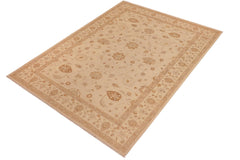 handmade Traditional Kafkaz Tan Brown Hand Knotted RECTANGLE 100% WOOL area rug 10x14