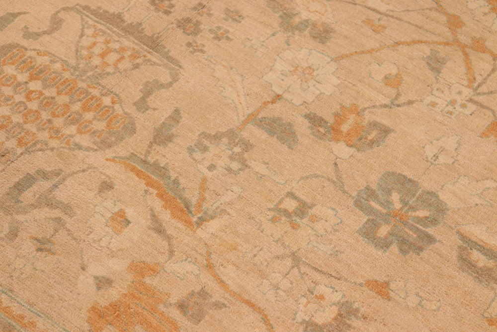 handmade Traditional Kafkaz Tan Rust Hand Knotted RECTANGLE 100% WOOL area rug 10x13