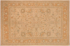 handmade Traditional Kafkaz Tan Rust Hand Knotted RECTANGLE 100% WOOL area rug 10x13