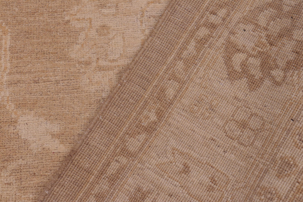 handmade Traditional Kafkaz Brown Tan Hand Knotted RECTANGLE 100% WOOL area rug 6x9