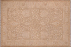 handmade Traditional Kafkaz Brown Tan Hand Knotted RECTANGLE 100% WOOL area rug 6x9