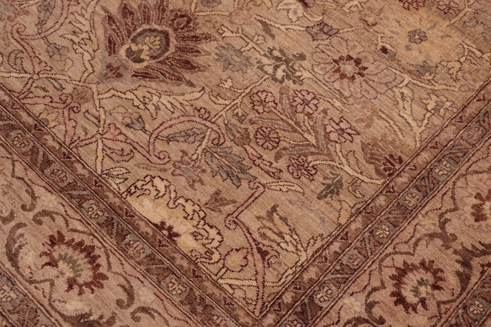 handmade Traditional Kafkaz Tan Gray Hand Knotted RECTANGLE 100% WOOL area rug 6x9