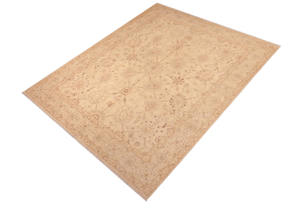 handmade Traditional Kafkaz Beige Blue Hand Knotted RECTANGLE 100% WOOL area rug 8x10