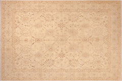 handmade Traditional Kafkaz Beige Blue Hand Knotted RECTANGLE 100% WOOL area rug 8x10