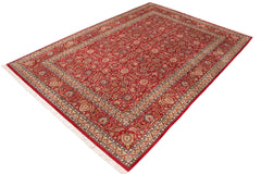 handmade Transitional New Asif Red Green Hand Knotted RECTANGLE 100% WOOL area rug 10x14