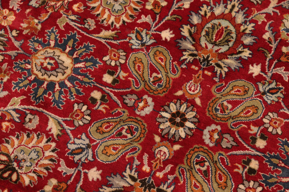 handmade Transitional New Asif Red Green Hand Knotted RECTANGLE 100% WOOL area rug 10x14