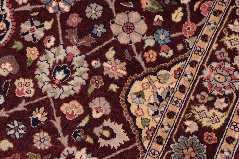 handmade Traditional Design Aubergine Aubergine Hand Knotted RECTANGLE 100% WOOL area rug 3x5