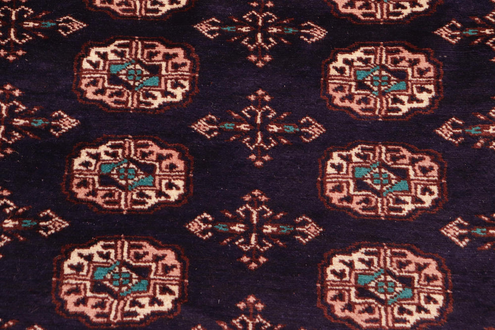 handmade Geometric Bokhara Blue Blue Hand Knotted RECTANGLE 100% WOOL area rug 8X10