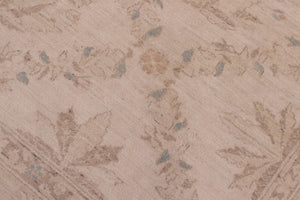 handmade Transitional Kafkaz Ivory Beige Hand Knotted RECTANGLE 100% WOOL area rug 8' x 10'
